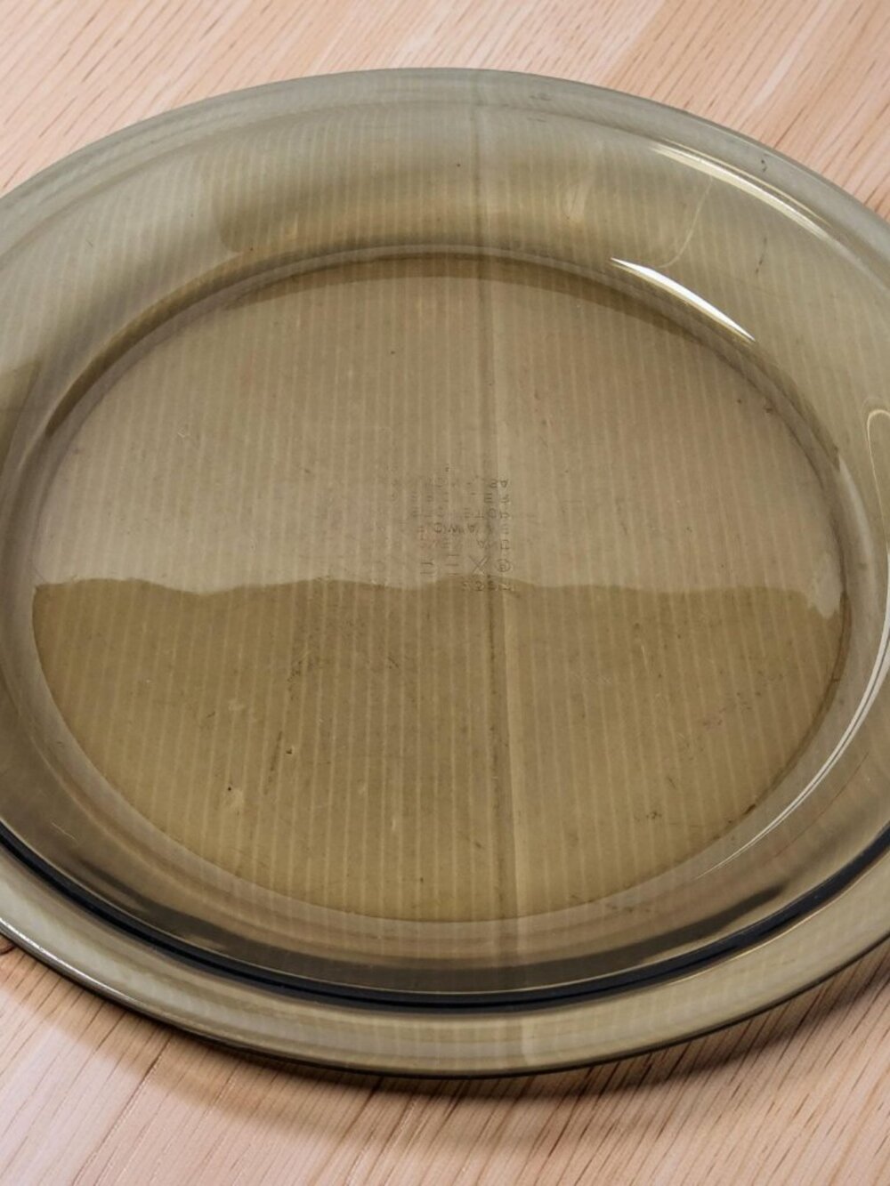 Vintage 1970s Pyrex 209 Smoke Color 9" Pie Dish
